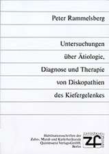 Untersuchungen über Ätiologie, Diagnose und Therapie von Diskopathien des Kiefergelenkes