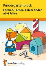 Kindergartenblock - Formen, Farben, Fehler finden ab 4 Jahre