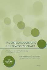 Musikpädagogik und Musikwissenschaft