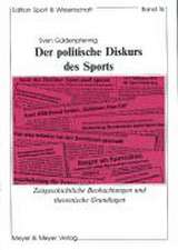 Der politische Diskurs des Sports