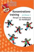 LÜK. Konzentrationstraining 1