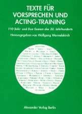 Texte für Vorsprechen und Acting-Training