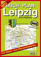 Leipzig und Umgebung 1 : 20 000. Buchstadtplan