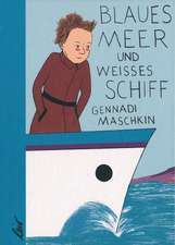 Weisses Schiff und blaues Meer