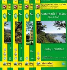 Naturpark Nassau Blatt 1 - 4 Wanderkarten Set 1 : 25 000