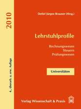 Lehrstuhlprofile 2010. Band 1