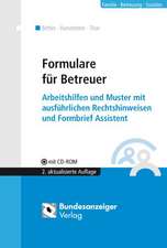 Formulare für Betreuer