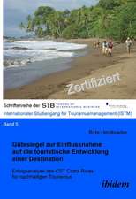 Heidbreder, B: Gütesiegel zur Einflussnahme auf die touristi