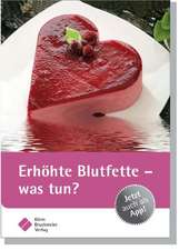 Erhöhte Blutfette - was tun?