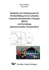 Simulation der Strömung und der Partikelbildung bei der schnellen Expansion überkritischer Lösungen (RESS) zur Herstellung pharmazeutischer Nanopartikeln