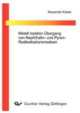 Metall-Isolator-Übergang von Naphtalin- und Pyren-Radikalkationensalzen