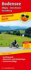 Bodensee, Allgäu - Ostschweiz - Vorarlberg Motorradkarte 1 : 200 000