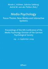 Media Psychology Focus Theme: New Media and Interactive Systems