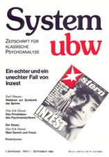 Ein echter und ein unechter Fall von Inzest. System ubw 7. Jahrgang 1994