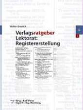 Verlagsratgeber Lektorat: Registererstellung