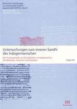 Untersuchungen Zum Inneren Sandhi Des Indogermanischen