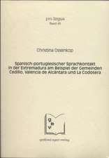 Spanisch-portugiesischer Sprachkontakt in der Extremadura am Beispiel der Gemeinden Cedillo, Valencia de Alcántara und La Codosera.