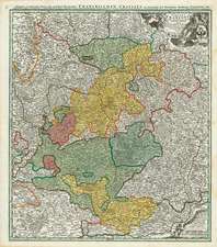 Historische Karte: Franken 1707 (Plano)