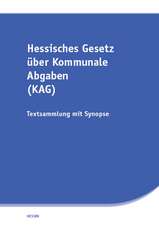 Hessisches Gesetz über kommunale Abgaben (KAG)