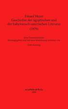 Geschichte der ägyptischen und der babylonisch-assyrischen Literatur