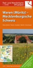 Waren (Müritz)  Mecklenburgische Schweiz 1 : 50 000 Rad- und Wanderkarte