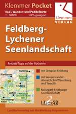 Klemmer Pocket Rad-, Wander- und Paddelkarte Feldberg - Lychener Seenlandschaft 1 : 50 000