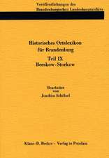 Historisches Ortslexikon für Brandenburg, Teil IX, Beeskow-Storkow