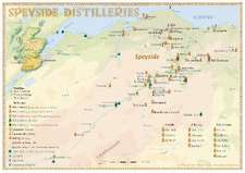 Whisky Distilleries Speyside - Tasting Map