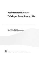 Rechtsmaterialien zur Thüringer Bauordnung 2014