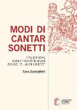 Modi di cantar sonetti