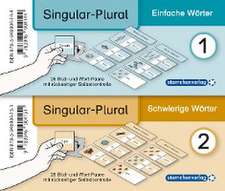 Meine Grammatikdose 1 und 2 - Singular-Plural - Einfache und schwierige Wörter