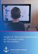 Impact of Television Advertisement on Purchases made for children