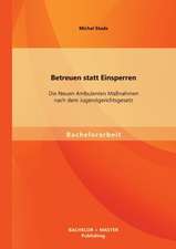 Betreuen Statt Einsperren: Die Neuen Ambulanten Massnahmen Nach Dem Jugendgerichtsgesetz