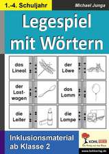 Legespiel mit Wörtern