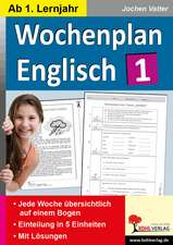 Wochenplan Englisch 1