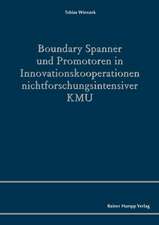 Boundary Spanner und Promotoren in Innovationskooperationen nichtforschungsintensiver KMU