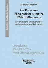 Zur Rolle von Fehlerkorrekturen im L2-Schreiberwerb