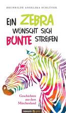 Ein Zebra wünscht sich bunte Streifen