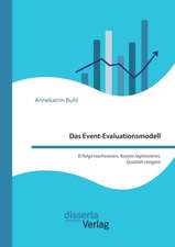 Das Event-Evaluationsmodell. Erfolge nachweisen, Kosten legitimieren, Qualität steigern