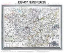 Historische Karte: Provinz BRANDENBURG im Deutschen Reich - um 1900 [gerollt]