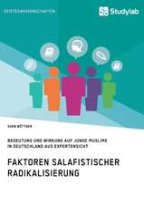 Faktoren salafistischer Radikalisierung. Bedeutung und Wirkung auf junge Muslime in Deutschland aus Expertensicht