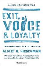 Exit, Voice & Loyalty