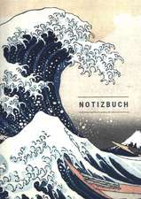 Notizbuch klein A5 Blanko - Notizheft 44 Seiten 90g/m² - Softcover Hokusai 