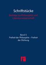 Freiheit der Philosophie - Freiheit der Dichtung