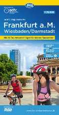 ADFC-Regionalkarte Frankfurt a. M. Wiesbaden /Darmstadt, 1:50.000, mit Tagestourenvorschlägen, reiß- und wetterfest, E-Bike-geeignet, GPS-Tracks-Download