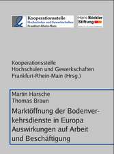 Marktöffnung der Bodenverkehrsdienste in Europa