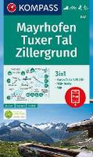 KOMPASS Wanderkarte 037 Mayrhofen, Tuxer Tal, Zillergrund 1:25.000