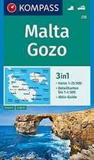 KOMPASS Wanderkarte 235 Malta, Gozo 1:25.000