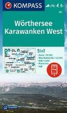 KOMPASS Wanderkarte 61 Wörthersee, Karawanken West 1:50.000