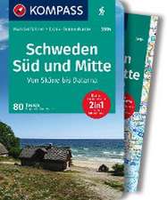 KOMPASS Wanderführer Schweden Süd und Mitte, Von Skåne bis Dalarna, 80 Touren mit Extra-Tourenkarte